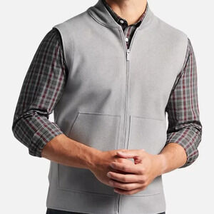 Kenneth Cole Awearness Men's Gray Zip Up Slim Fit Vest Size size XL